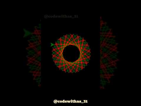 Colorful Star Pattern in Python Turtle | Easy Creative Design #shorts #viral #youtubeshorts