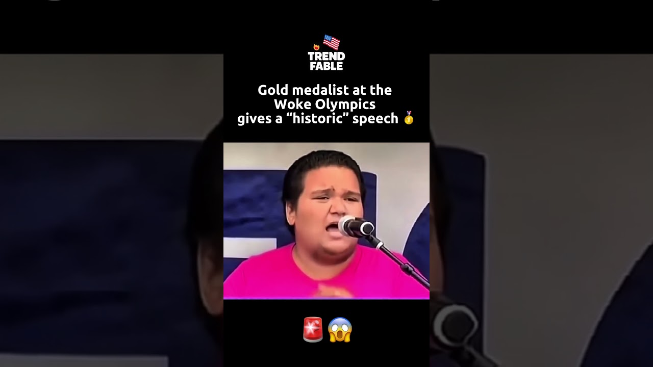 Woke Olympics Gold Medalist Delivers Historic Speech 🥇