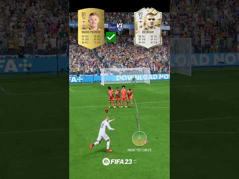 Ward-Prowse vs Beckham Free Kick in FIFA 22 - FC 25 #shorts #football