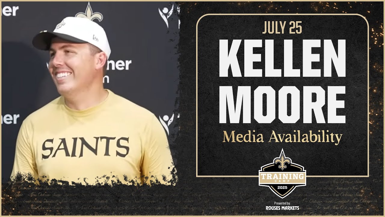 Kellen Moore Breaks Down Day 3 of Saints Training Camp 2025 π