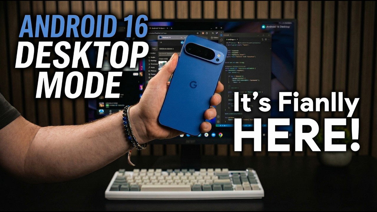 Google Launches Android 16 Desktop Mode on Pixel 📱