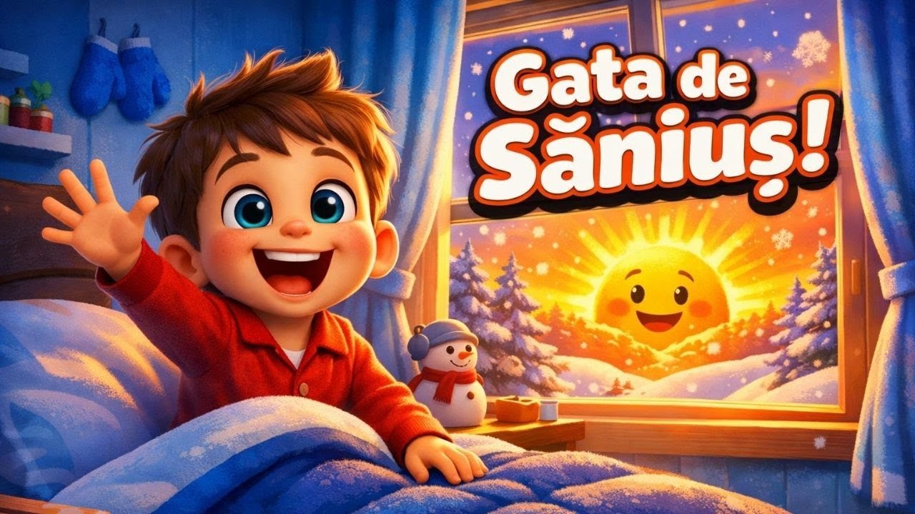 Dimineața veselă pentru copii: rutina și joacă de iarnă ❄️