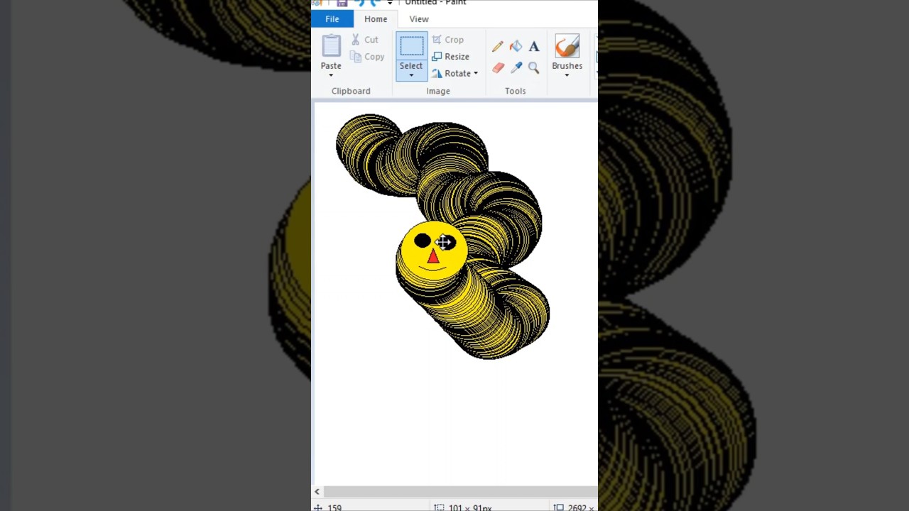 Master Snake Drawing in MS Paint ποΈ
