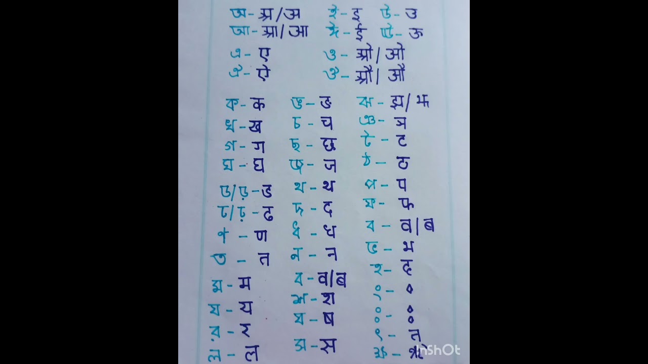 সাধারণ সংস্কৃত অ আ ক খ | স্বরবর্ণ ও ব্যঞ্জনবর্ণ সহজে জানুন 📚