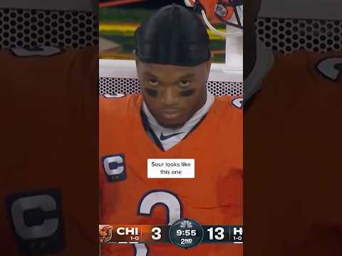 Why DJ Moore is pouting 🏈 #shorts