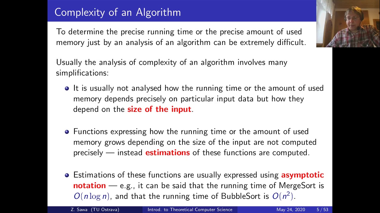 Understanding Algorithm Complexity: Lecture 11 of Theoretical Computer Science 📊