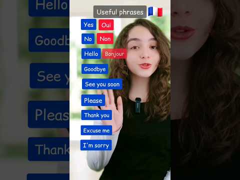 useful phrases in French 🇫🇷 most common | Basic vocabulary