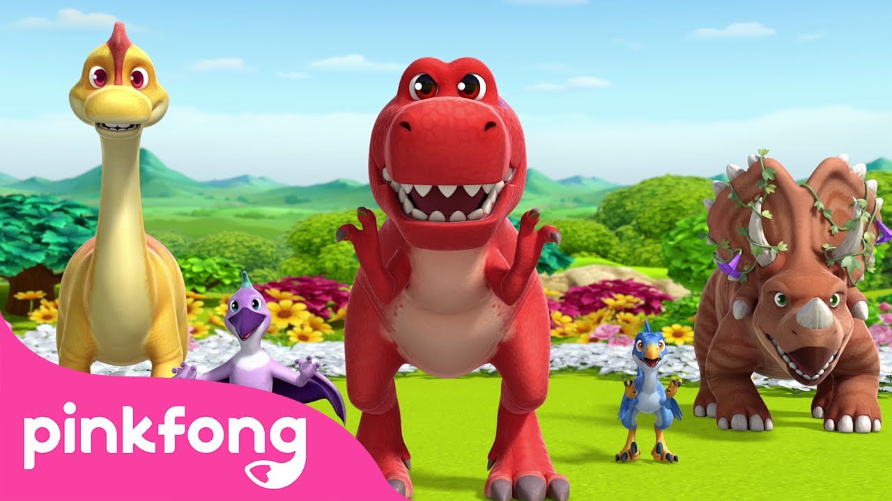 T-Rex Dance + more @PinkfongDinosaurs | Little Dino School [Ep 7-12] | Cartoon | Pinkfong Official