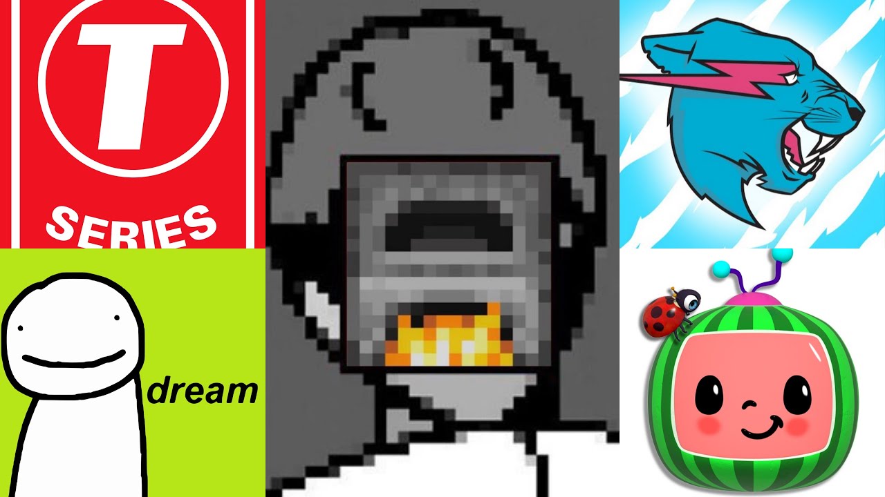 YouTube Giants Battle 2021-2029 📈