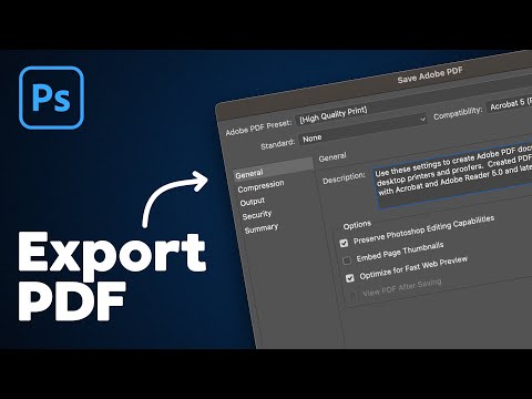 How to Save a PDF in Photoshop