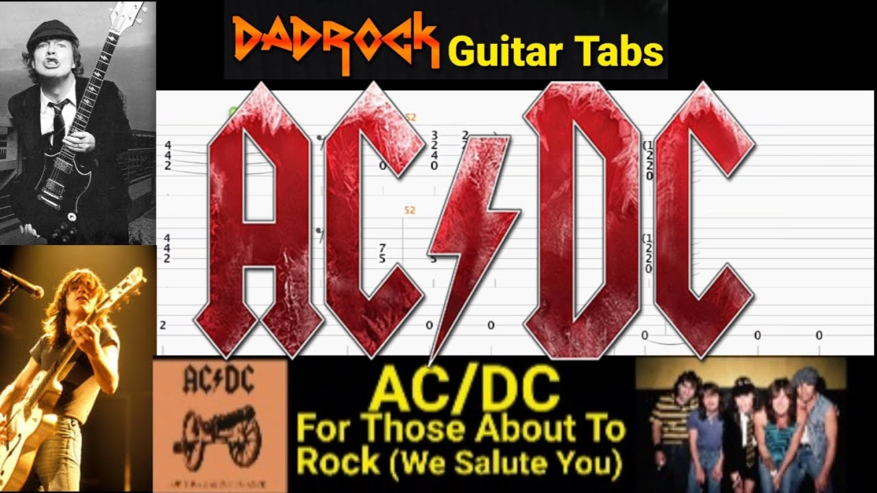 AC/DC 'For Those About To Rock' Guitar & Bass Tabs 🎸