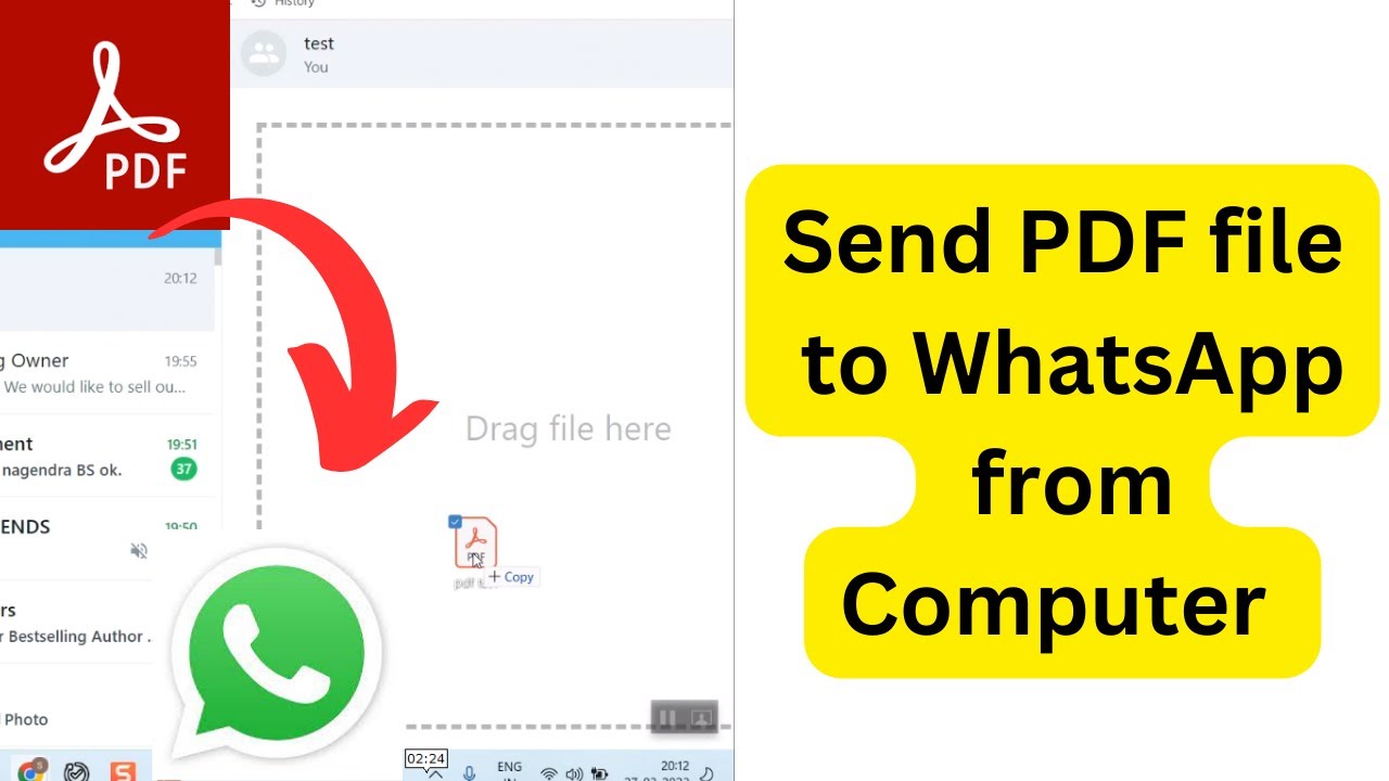 Easily Send PDF Files to WhatsApp from Your Computer 📱