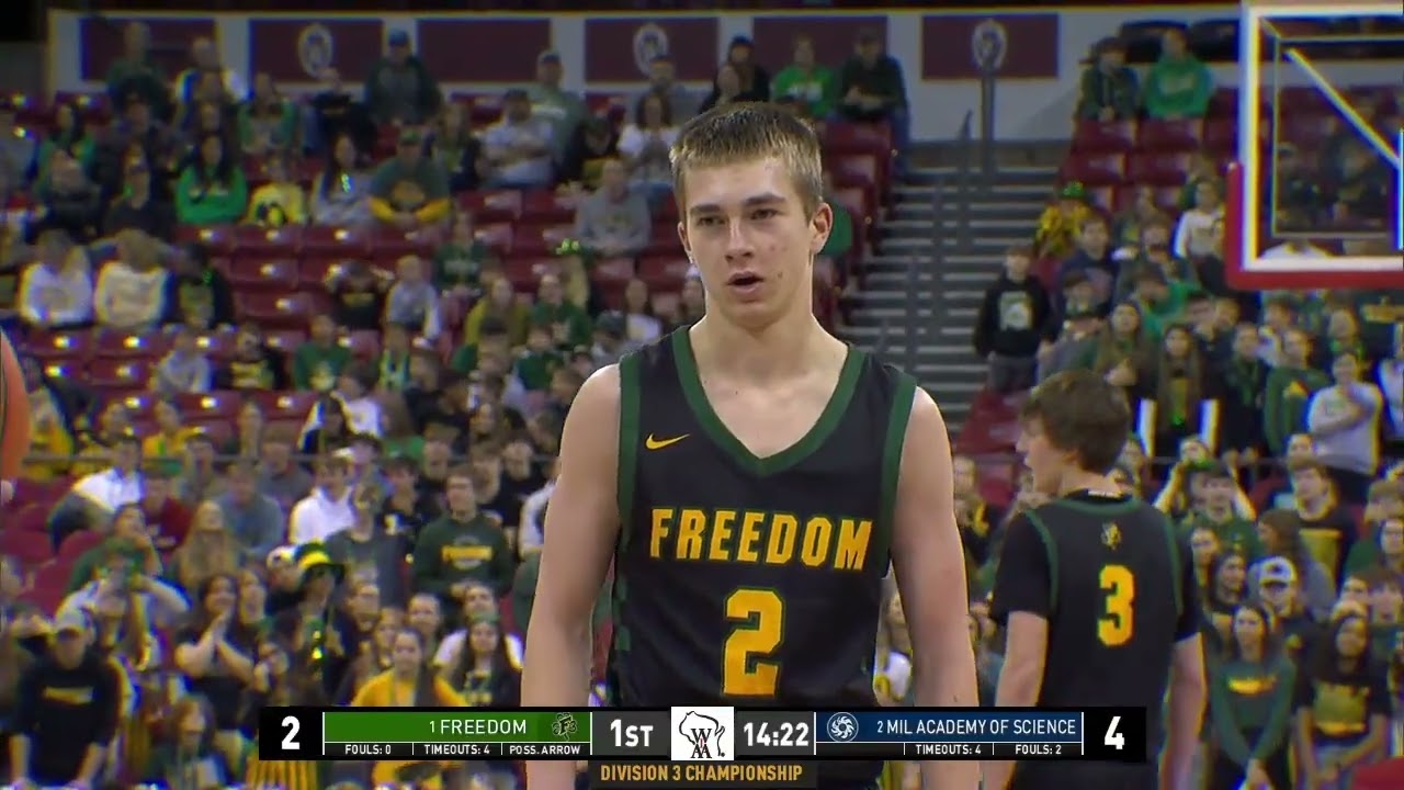 Full Game: Freedom vs  Milwaukee Academy of Science D3 State Boys Basketball Championship
