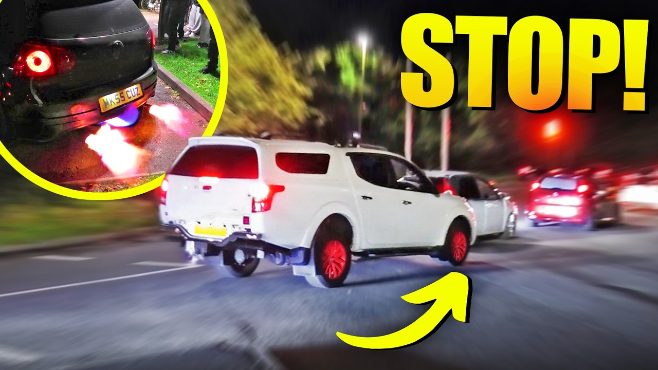 Total MELTDOWN as LUNATIC Self-Destroys His Car at a Meet!