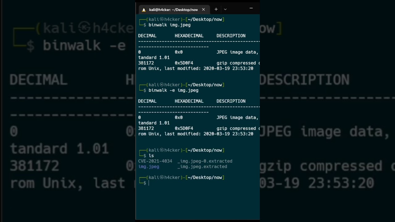 Unlock Hidden Data in Images with Binwalk 🔍 | Cybersecurity & Forensic Tool