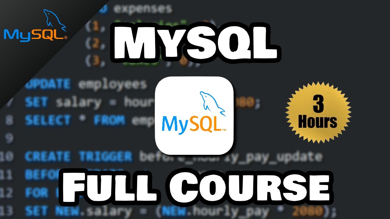 Free Complete SQL & MySQL Course for Beginners 🐬