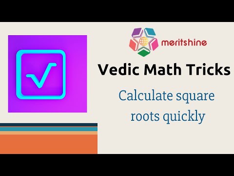 Calculate square roots quickly - Vedic Maths tricks in English