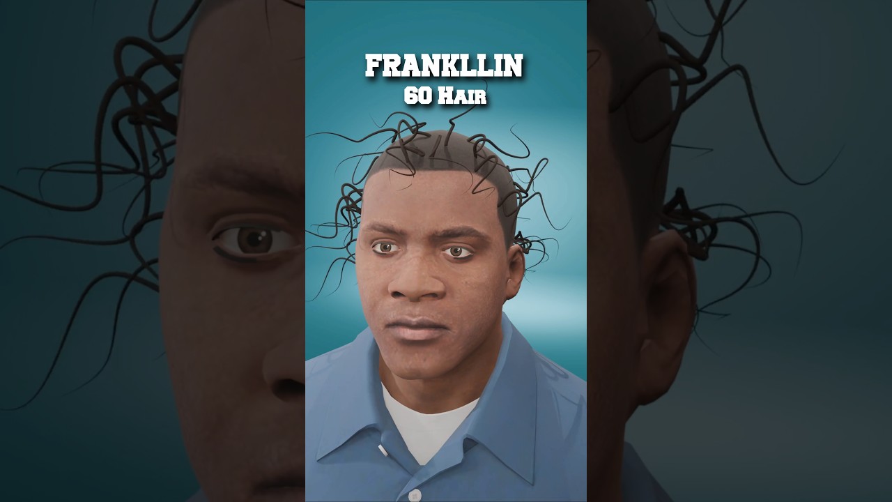 GTA V Franklin with New Hair in Blender ✨