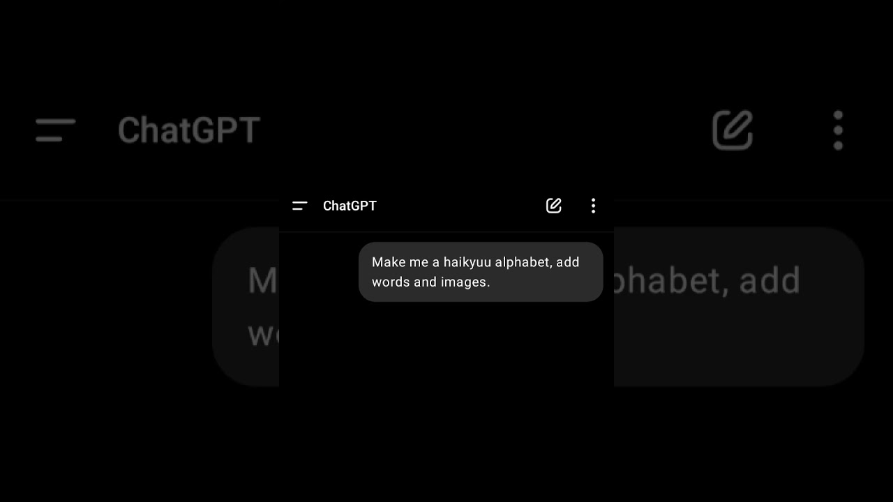 Haikyuu Alphabet Challenge π