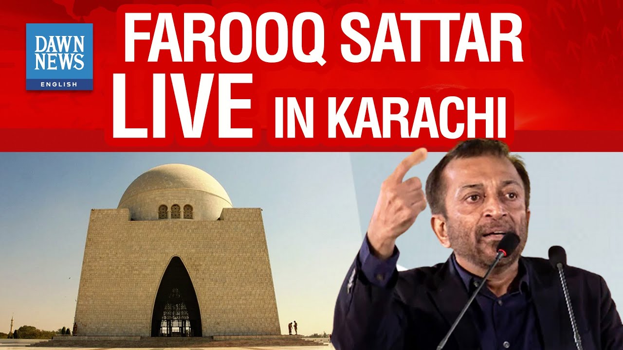 Dr. Farooq Sattar Speaks to Media in Karachi 🗣️ | Dawn News English