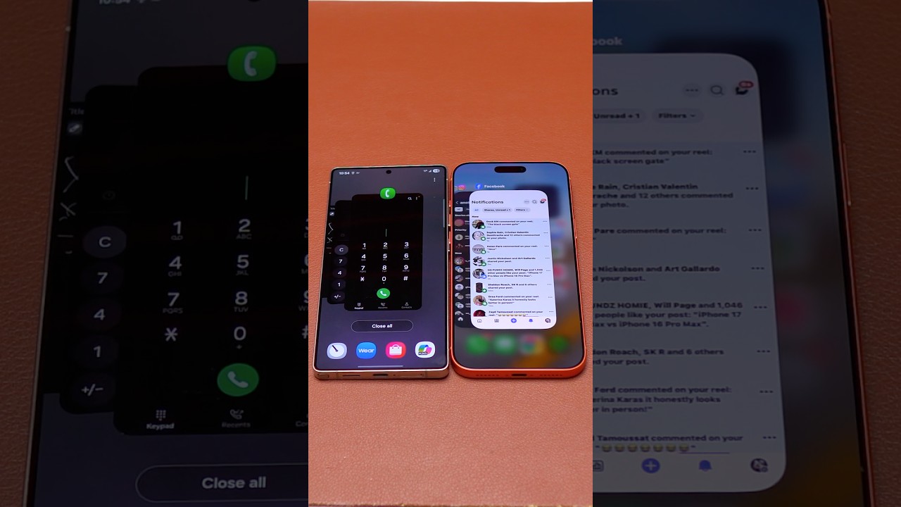 iPhone 17 Pro Max vs Galaxy S25 Ultra Close All