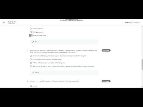 Coursera 100% Answers|Cloud Computing Fundamentals on Alibaba Cloud | Week 1| ECS Quiz | ANSWERS