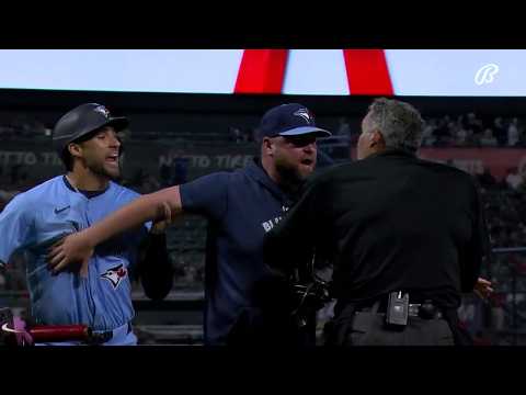 George Springer IRATE & EJECTED after review says he was NOT hit by a pitch | ESPN MLB