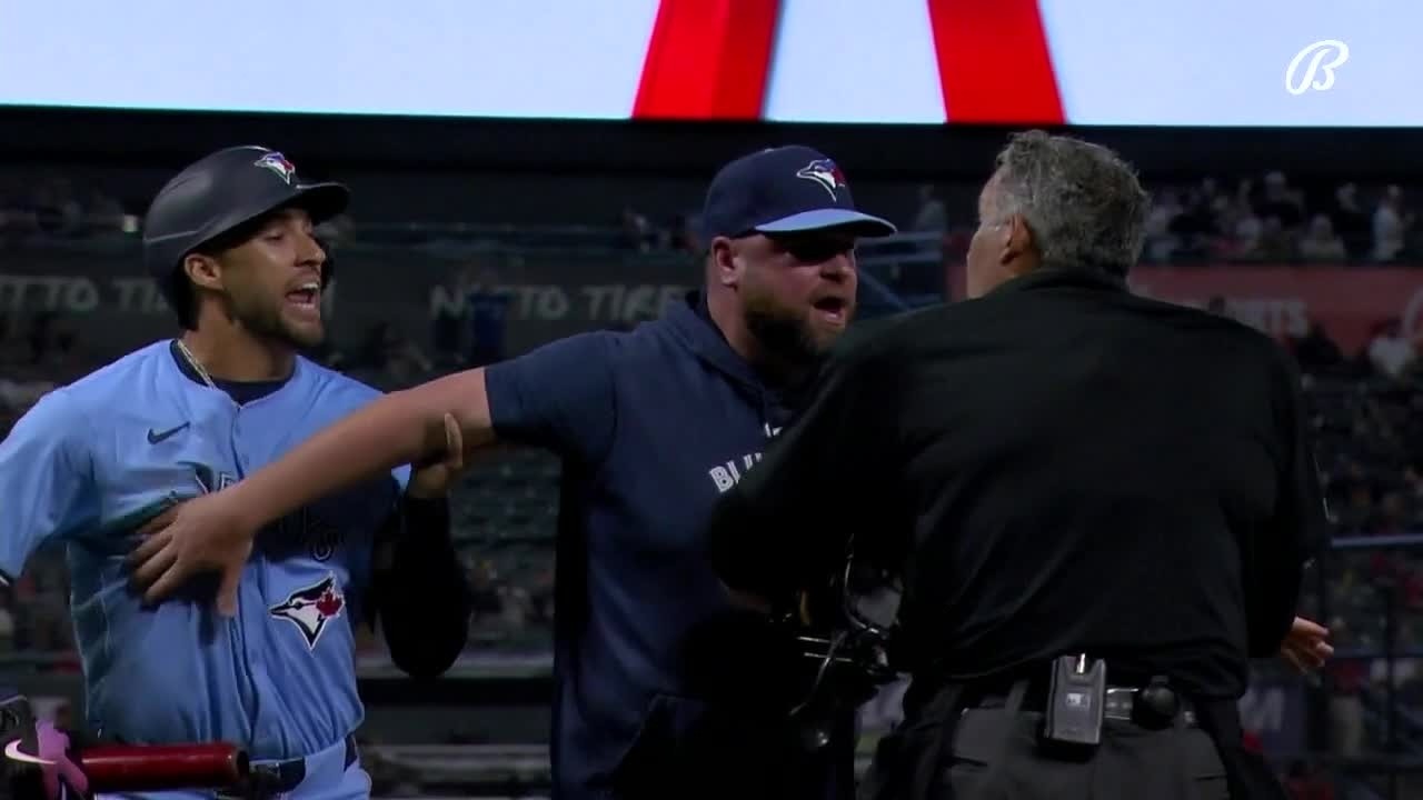 George Springer Ejected in Frustration After Video Review Clears Him of Being Hit by Pitch ⚾