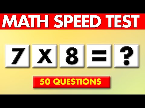 Math Speed Test - EASY LEVEL | Human Calculator Challenge