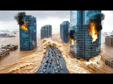 TSUNAMI 2025: 300 KM/H WINDS TEAR Through Asia, Bridges & Towers COLLAPSE | Full Movie