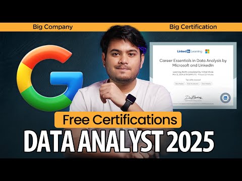 Free Data Analytics Course with Certificate 2025 | Data Analyst Free Course with Certificate | 2025