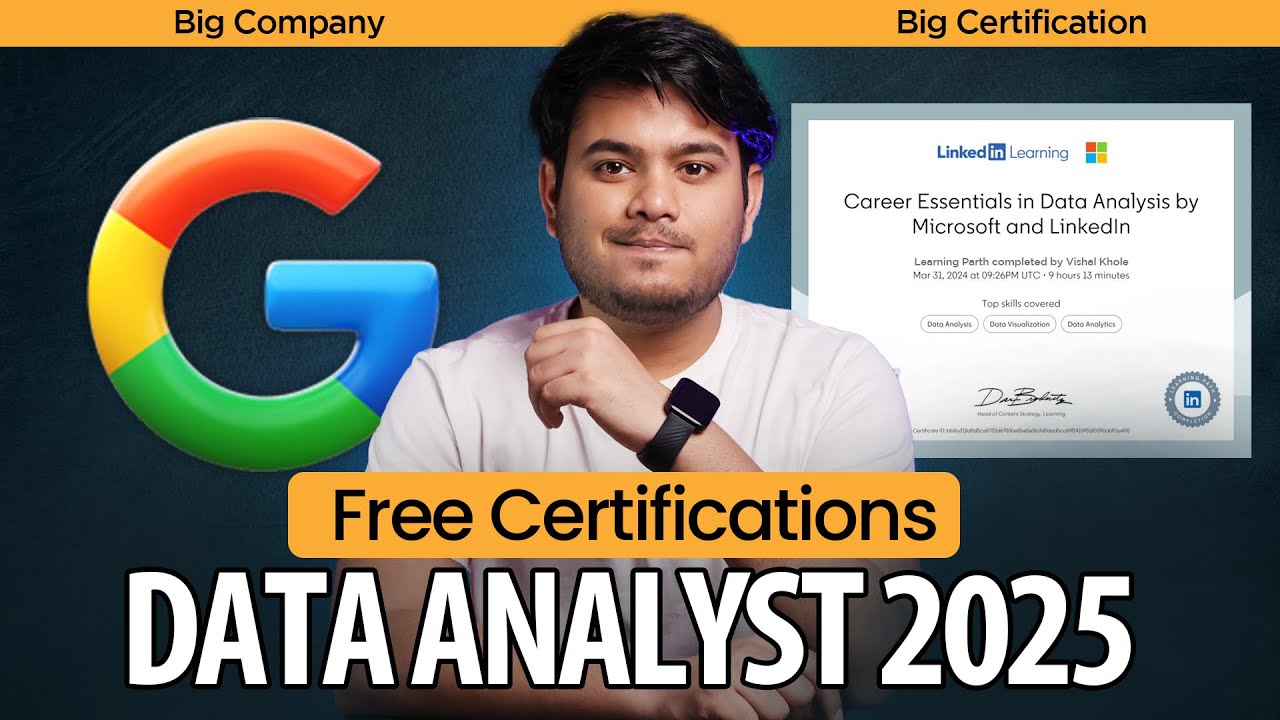 Free Data Analytics Course with Certification (2025) ๐ | Boost Your Data Skills