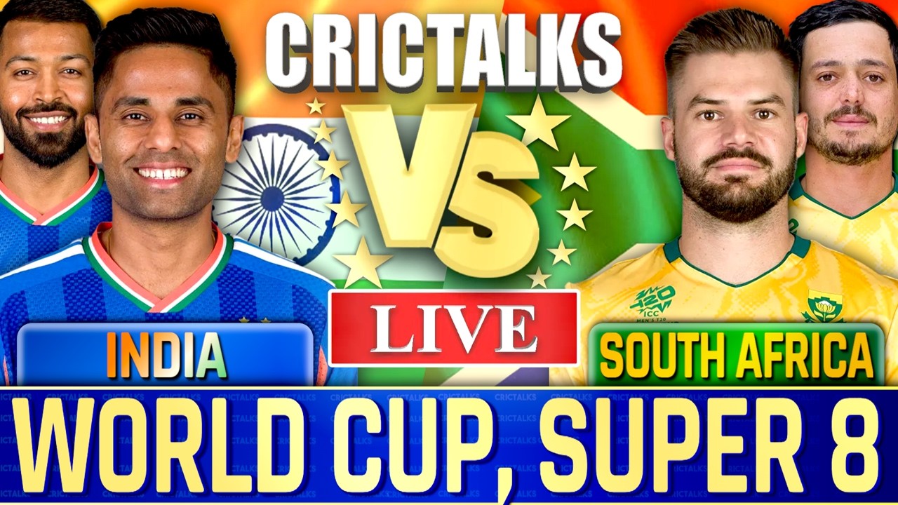 IND vs SA T20 World Cup Live Score & Commentary 🏏