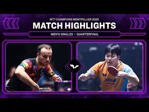Simon Gauzy vs Sora Matsushima | MS QF | #WTTMontpellier 2025