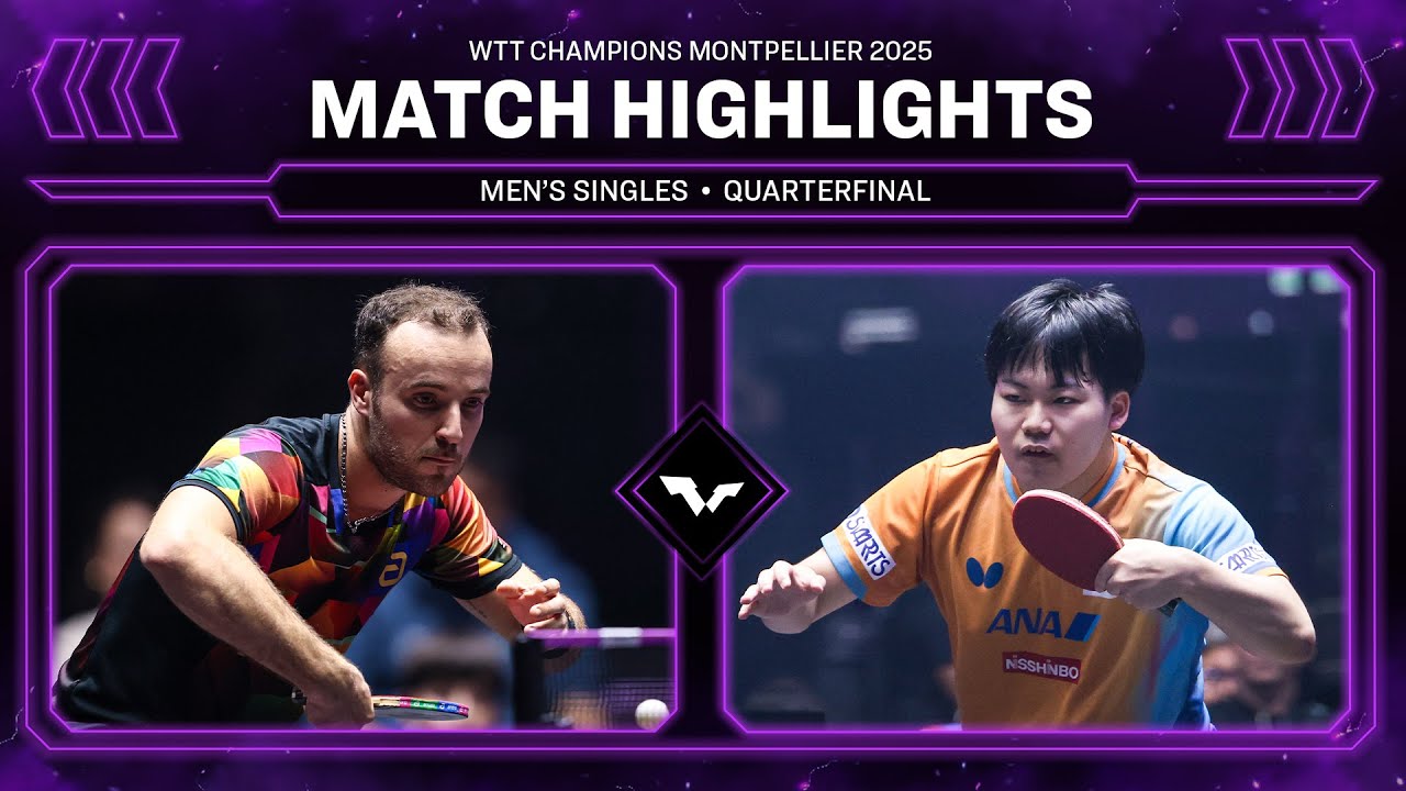 Simon Gauzy vs Sora Matsushima | WTT Montpellier 2025 Quarterfinals 🏓