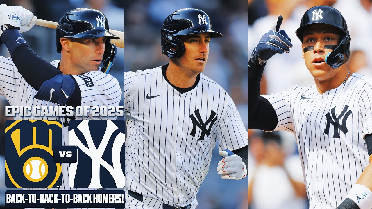 Yankees Hit 3 Homers in First 3 Pitches, MLB First ⚾