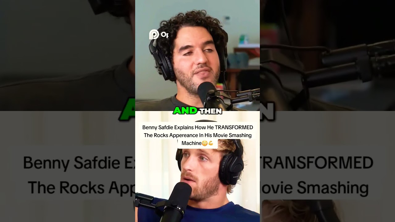 Benny Safdie The Rock Smashing Machine💪 #loganpaul #therock #podcast #viral #shorts @Impaulsive