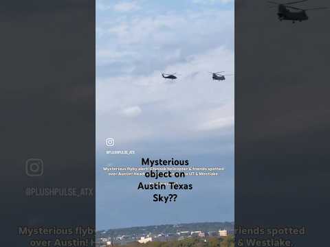 UFO ?Mysterious object !!spotted over Austin Texas Sky!! #austin #atx #chinook #airtraffic #texas