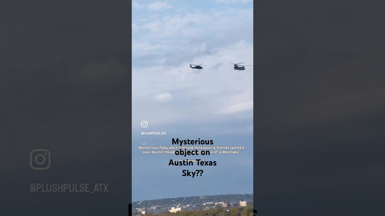 Unbelievable UFO and Military Helicopter Sightings Over Austin, TX 👽🚁