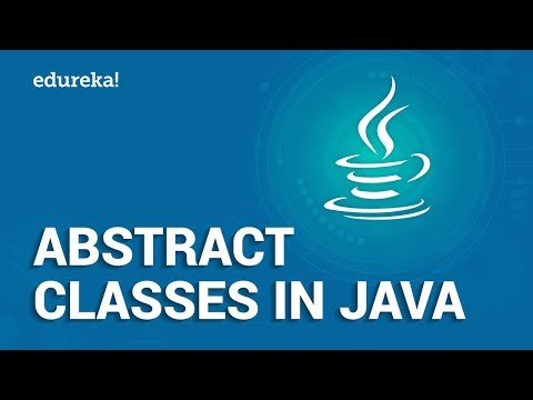 Abstract Classes in Java | Java Abstract Class and Abstract Method | Java Tutorial | Edureka