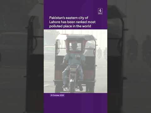 Pakistan's eastern city of Lahore ranked most polluted place in the world