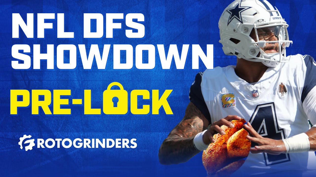 Thanksgiving NFL Pre-Lock Show - Week 13 NFL DFS Picks & Strategy