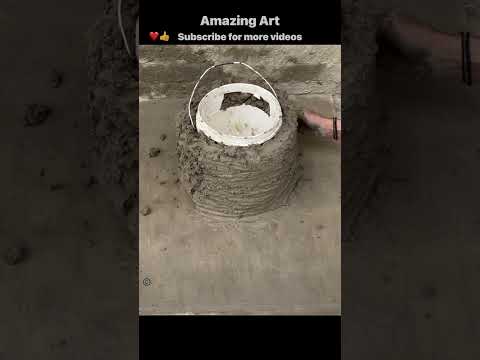 clay oven mitti ka chulha wood stove mud stove chulha design #shorts #short #art