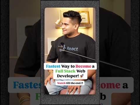 Fastest Way to Become a Full Stack Web Developer! 🚀 Roadmap 2025 – Must Watch! 🔥 #shorts