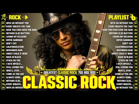 Nirvana, Led Zeppelin, Bon Jovi, Aerosmith, U2, ACDC - Classic Rock Songs 70s 80s 90s Full Album