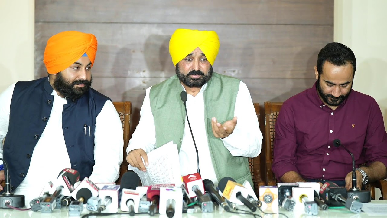 [Live] CM Bhagwant Mann addressing press conference at Punjab Bhawan in Chandigarh.