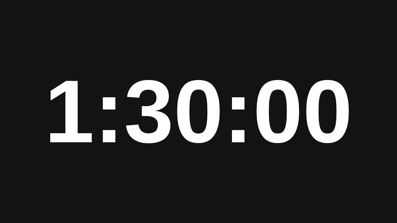 1 90-Minute Countdown Timer with Alarm ⏰