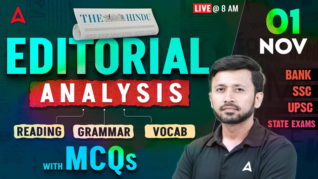 The Hindu Editorial Analysis | 01 Nov 2025 | Key Insights, Grammar & Vocabulary for Bank Exams 📚