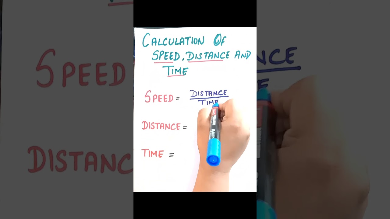 Speed, Distance & Time Calculation Formula 🚀