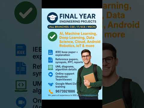 🎓 Final Year Engineering Projects (All Branches: CSE / IT / ECE / MECH)